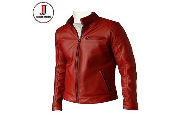 Uitgebreid deksel Schat Classic Zipper Style Men's Red Leather Jacket – Jackson Jackets