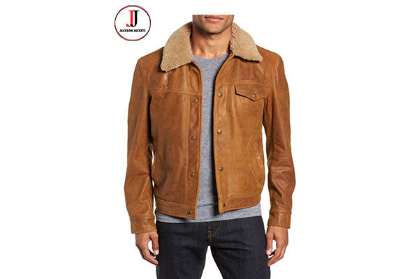 sheepskin trucker jacket