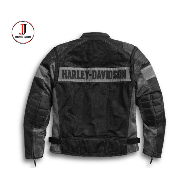 Men's fashionably Mecca Textile & Mesh Harley Davidson's Riding Jacket ...