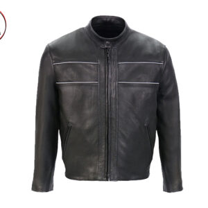 Men's Reflective lining Leather jackets