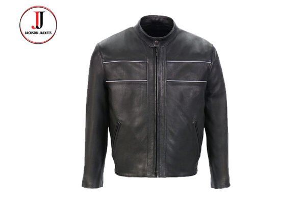 Men's Reflective lining Leather jackets